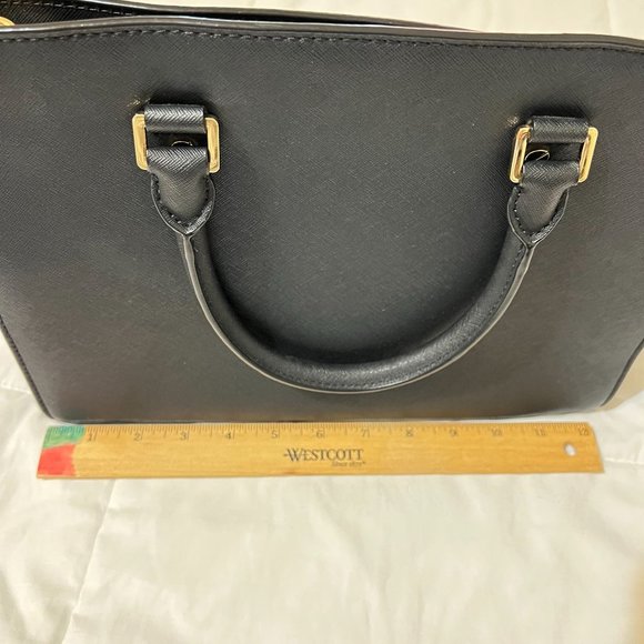 MICHAEL KORS  BLACK HANGBAG, BLACK WITH GOD TONE HARDWARE - Picture 10 of 16